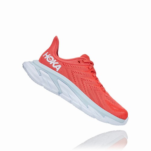 Hoka One One CLIFTON EDGE Road Running Shoes For Women India Red IN-0962